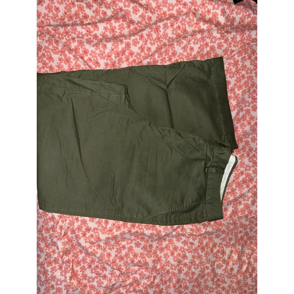 Uniqlo Army Green High Waist Wide Leg Pant